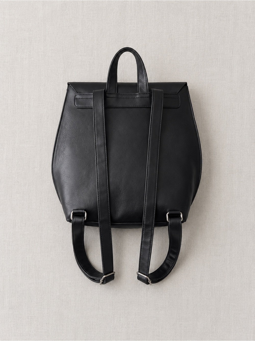 Roots Black Minimalist Backpack - Versatile Everyday Bag - Picture 3 of 5